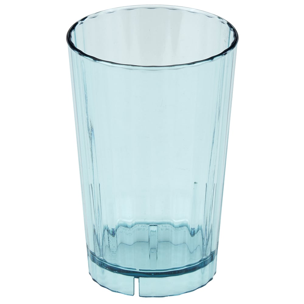 Cambro HT14CW196 14 oz Azure Blue Plastic Tumbler