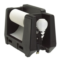 Cambro HWAPR131 Handwashing Station w/ Roll Paper Towel & Soap Dispensers - Plastic, Dark Brown thumbnail 2