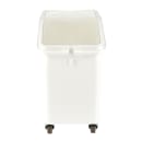Cambro IBS27148 Mobile Ingredient Bin - 27 Gallon Capacity, Clear Cover/White Base thumbnail 2
