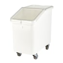 Cambro IBS27148 Mobile Ingredient Bin - 27 Gallon Capacity, Clear Cover/White Base thumbnail 5