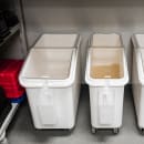 Cambro IBS27148 Mobile Ingredient Bin - 27 Gallon Capacity, Clear Cover/White Base thumbnail 8