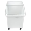 Cambro IBS37148 Mobile Ingredient Bin - 37 Gallon Capacity, Clear Cover/White Base thumbnail 4