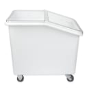 Cambro IBS37148 Mobile Ingredient Bin - 37 Gallon Capacity, Clear Cover/White Base thumbnail 5