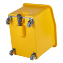 Cambro IBSD37229 Mobile Soak & Brine Tank - 37 Gallon Capacity, Clear Cover/Yellow Base thumbnail 4