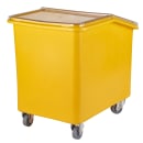 Cambro IBSD37229 Mobile Soak & Brine Tank - 37 Gallon Capacity, Clear Cover/Yellow Base thumbnail 5