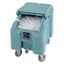 Cambro ICS100L401 100 lb SlidingLid™ Insulated Mobile Ice Caddy - Plastic, Slate Blue thumbnail 2