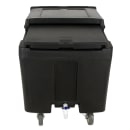 Cambro ICS125L110 125 lb SlidingLid™ Insulated Mobile Ice Caddy - Plastic, Black thumbnail 2