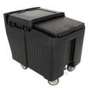Cambro ICS125L110 125 lb SlidingLid™ Insulated Mobile Ice Caddy - Plastic, Black thumbnail 3