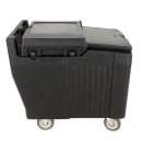 Cambro ICS125L110 125 lb SlidingLid™ Insulated Mobile Ice Caddy - Plastic, Black thumbnail 4