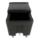 Cambro ICS125L110 125 lb SlidingLid™ Insulated Mobile Ice Caddy - Plastic, Black thumbnail 5