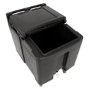 Cambro ICS125L110 125 lb SlidingLid™ Insulated Mobile Ice Caddy - Plastic, Black thumbnail 6