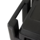 Cambro ICS125L110 125 lb SlidingLid™ Insulated Mobile Ice Caddy - Plastic, Black thumbnail 8