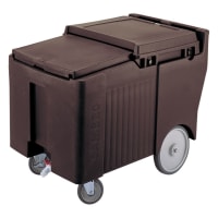 Cambro ICS175LB110 175 lb SlidingLid™ Insulated Mobile Ice Caddy - Plastic, Black thumbnail 2
