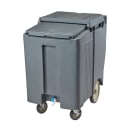 Cambro ICS175TB191 175 lb SlidingLid™ Insulated Mobile Ice Caddy - Plastic, Granite Gray thumbnail 2