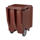 Cambro ICS200TB131 200 lb SlidingLid™ Insulated Mobile Ice Caddy - Plastic, Dark Brown thumbnail 3