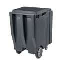 Cambro ICS200TB191 200 lb SlidingLid™ Insulated Mobile Ice Caddy - Plastic, Granite Gray thumbnail 3