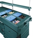 Cambro KVC856C519 85 1/8" CamKiosk® Food Cart w/ (6) Full Size Food Pan Capacity, Kentucky Green thumbnail 3