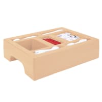 Cambro LCDCH10110 Camtainer Condiment Holder - 20" x 16" x 4 13/16", Black thumbnail 3