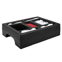 Cambro LCDCH10131 Camtainer Condiment Holder - 20" x 16" x 4 13/16", Dark Brown thumbnail 3