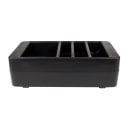 Cambro LCDCH110 Condiment Organizer w/ (4) Bins - Black thumbnail 2