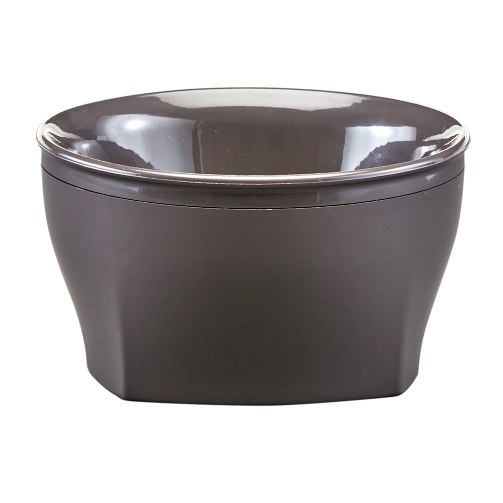 Cambro MDSHB9485 9 oz Round Harbor Collection Bowl - Plastic, Smoked Metal