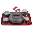 Cambro MDSHD9485 Harbor Collection Dome for 9" Plates - Plastic, Smoked Metal thumbnail 6