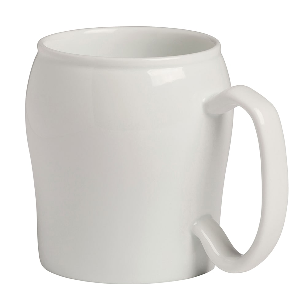 Cambro MDSM8CNL148 8 oz Camwear® Contoured Mug - Ceramic, White