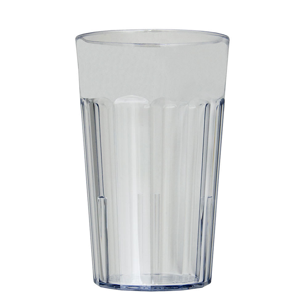 Cambro NT10152 10 oz Clear Fluted Plastic Tumbler