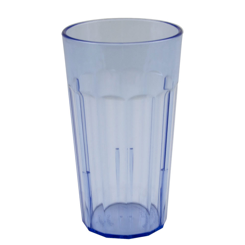 Cambro NT12401 12 3/5 oz Slate Blue Fluted Plastic Tumbler