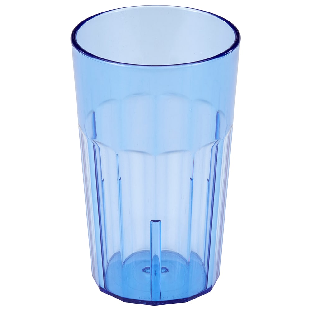 Cambro NT14401 14 oz Slate Blue Fluted Plastic Tumbler
