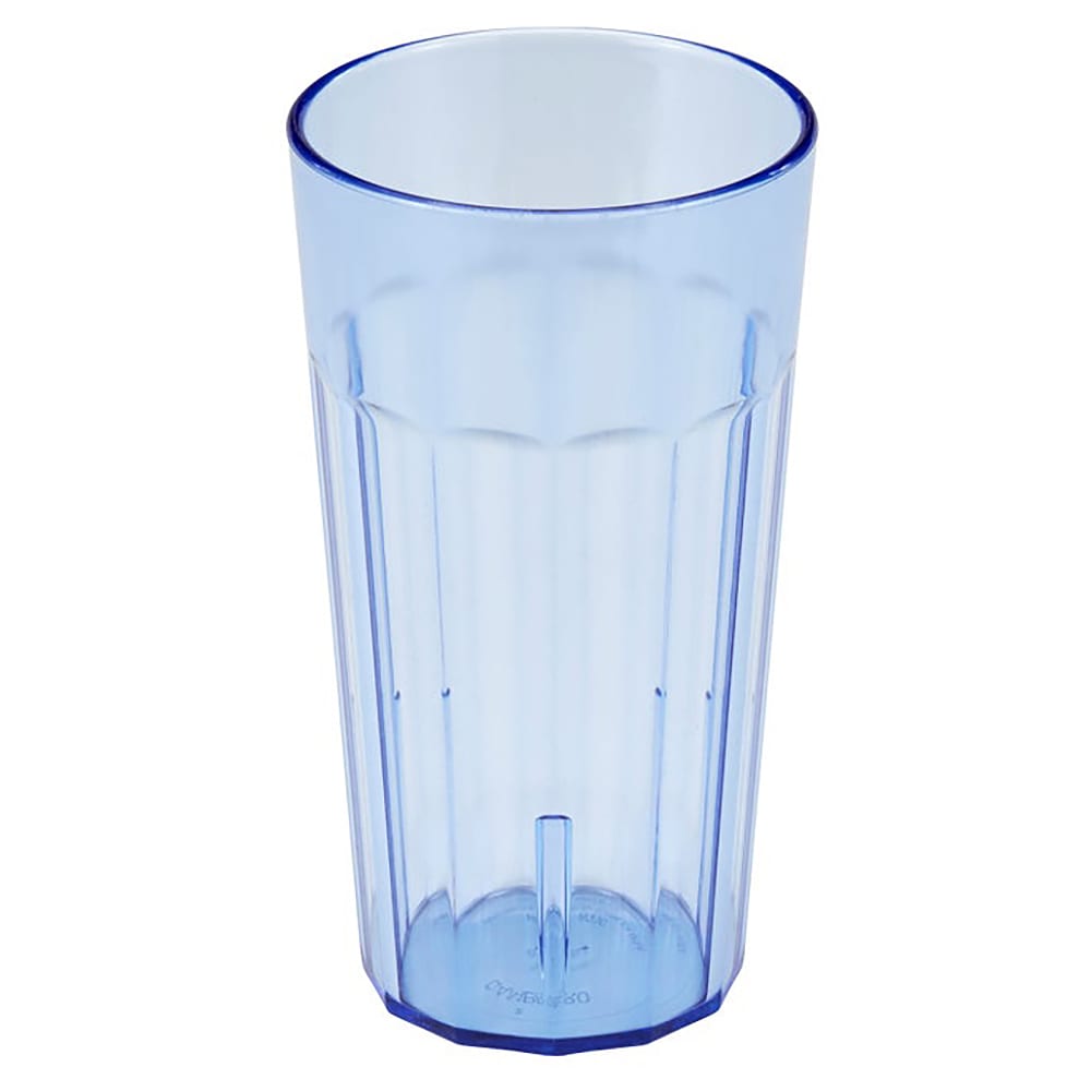 Cambro NT16401 16 2/5 oz Slate Blue Fluted Plastic Tumbler