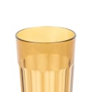 Cambro NT20153 22 oz Amber Fluted Plastic Tumbler thumbnail 2
