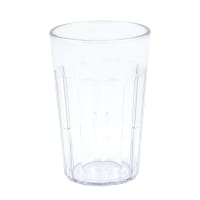 Cambro NT8153 8 oz Amber Fluted Plastic Tumbler thumbnail 2