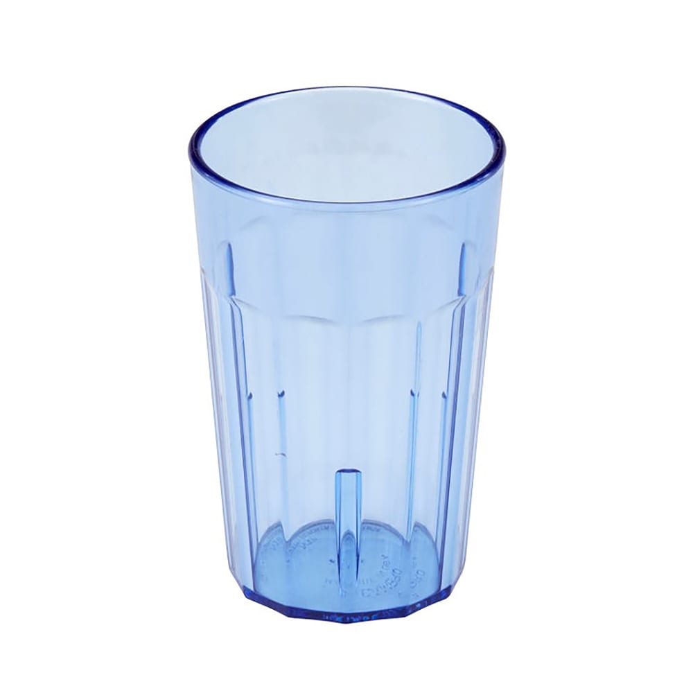 Cambro NT8401 8 oz Slate Blue Fluted Plastic Tumbler