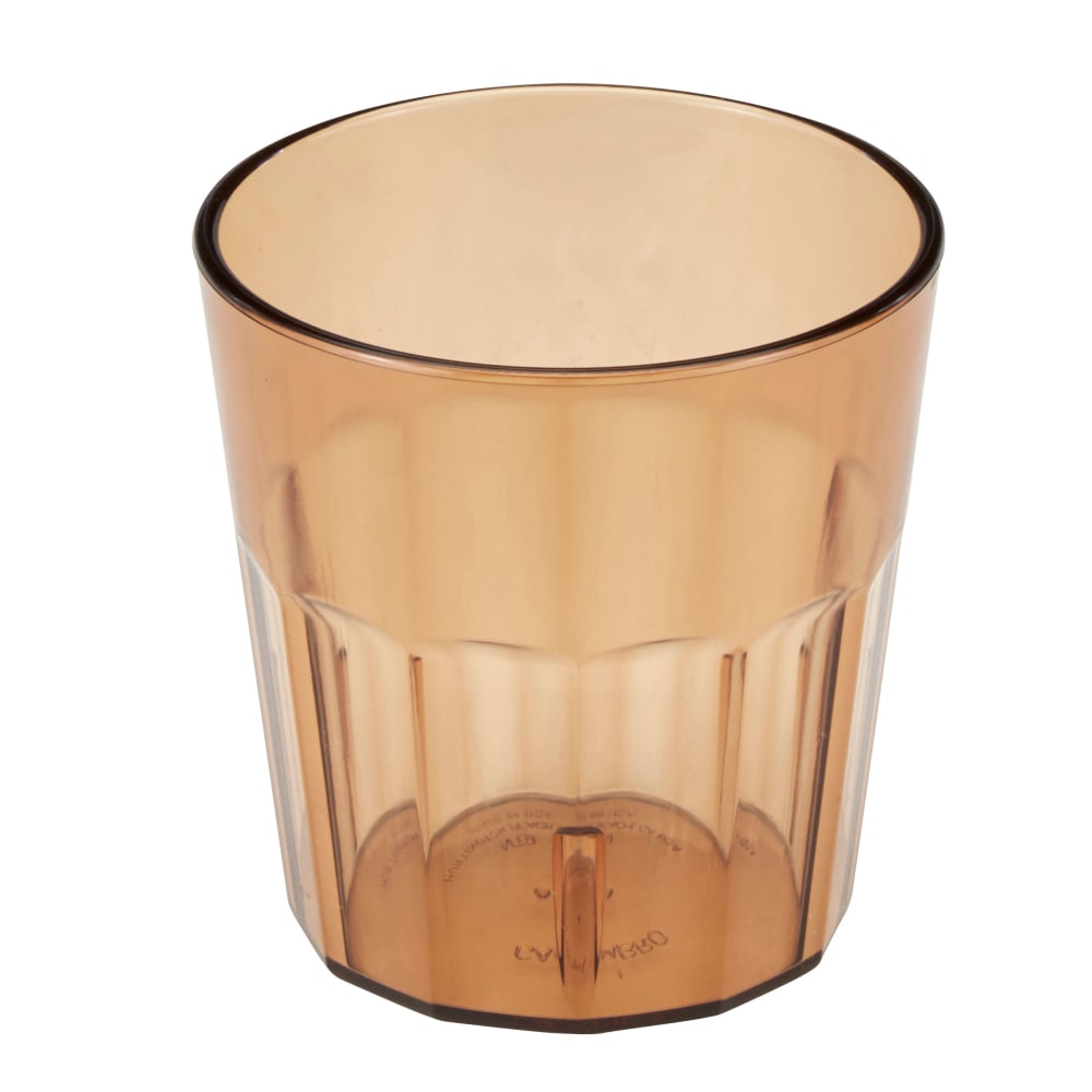 Cambro NT9153 9 3/10 oz Amber Fluted Plastic Tumbler