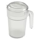 Cambro PC34CW135 34 oz Plastic Pitcher w/ Thumb Grip, Frosted thumbnail 2