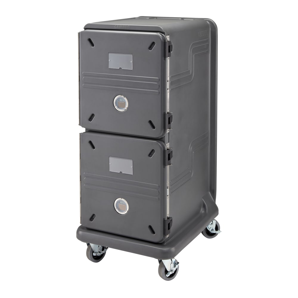 Cambro PCU2000CC615 Pro Cart Ultra™ Cold Insulated Food Carrier w/ (20) Pan Capacity, Charcoal Gray, 115v