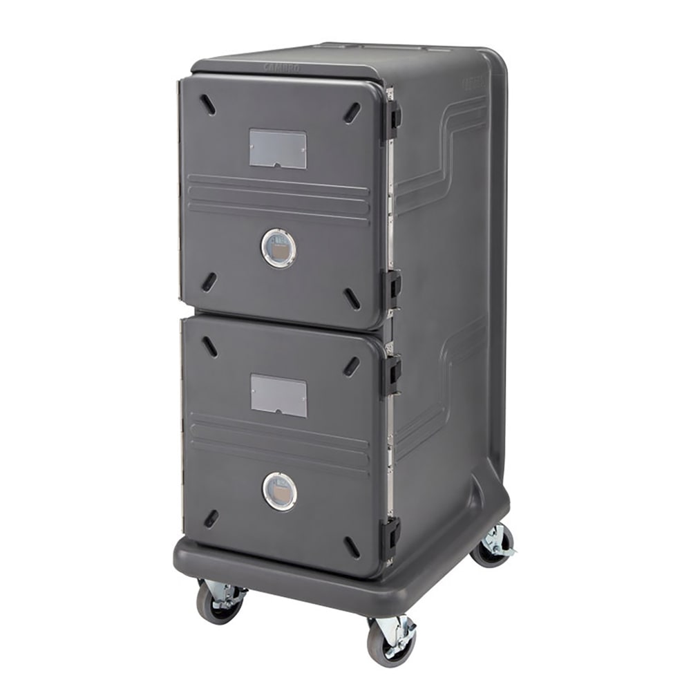 Cambro PCU2000CP615 Pro Cart Ultra™ Cold Insulated Food Carrier w/ (20) Pan Capacity, Charcoal Gray, 115v