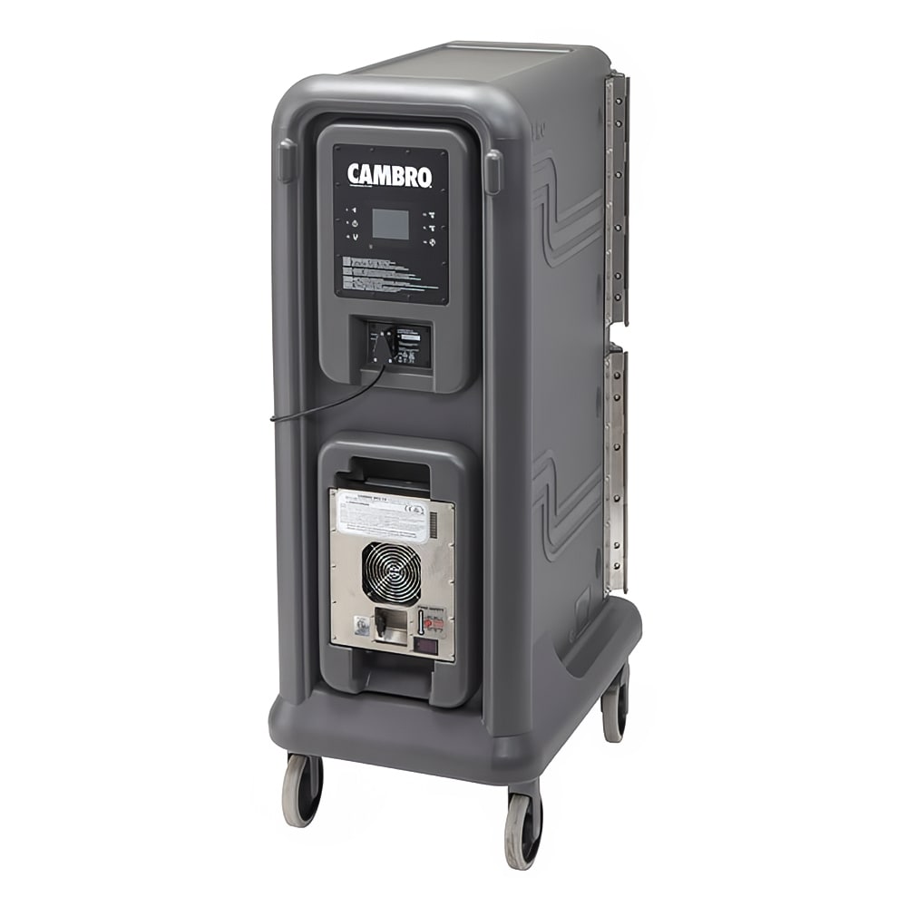 Cambro PCU800CP615 Pro Cart Ultra™ Cold Insulated Food Carrier w/ (8) Pan Capacity, Charcoal Gray, 115v