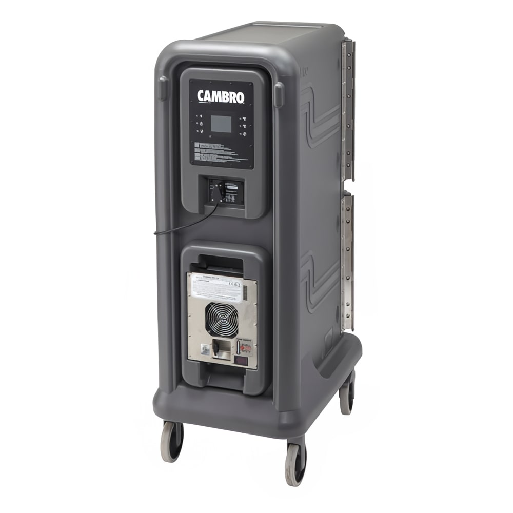 Cambro PCU800HP615 Pro Cart Ultra™ Hot Insulated Food Carrier w/ (8) Pan Capacity, Charcoal Gray, 115v