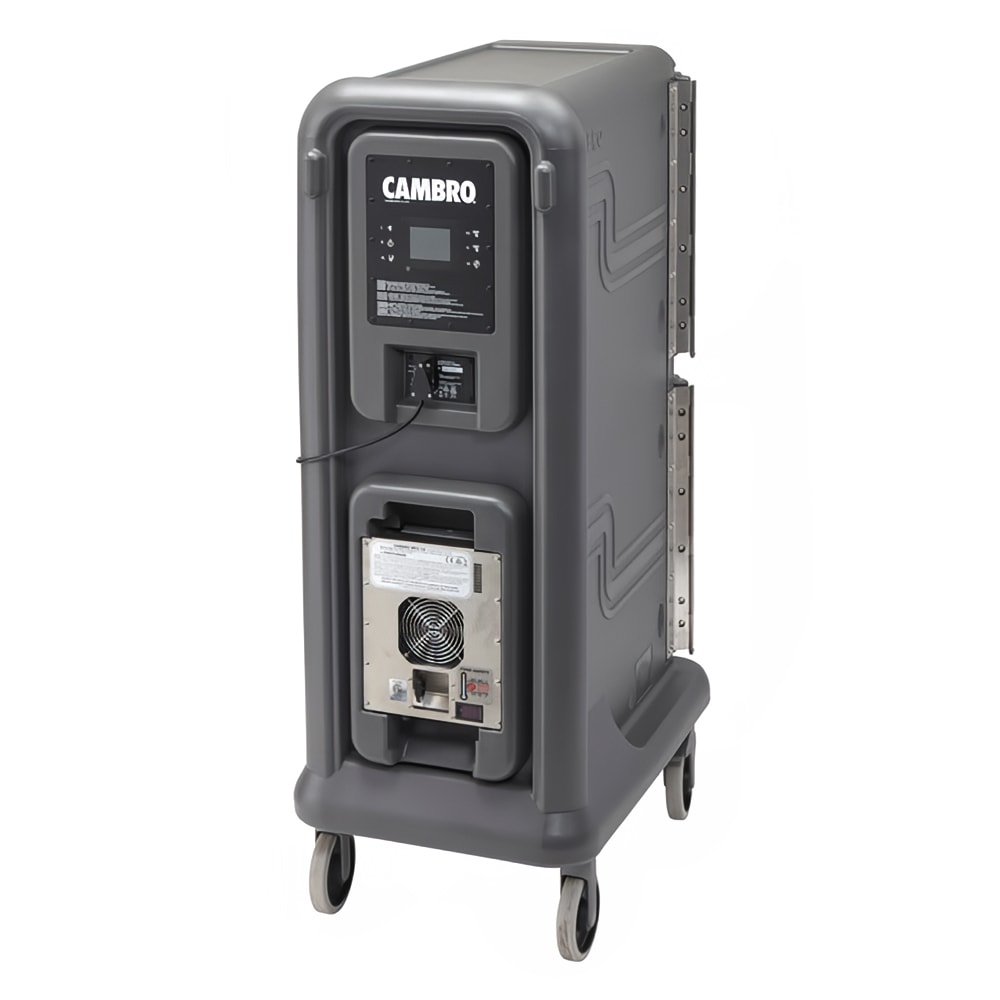 Cambro PCU800PP615 Pro Cart Ultra™ Hot Insulated Food Carrier w/ (8) Pan Capacity, Charcoal Gray