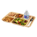 Cambro PS1014161 Plastic Rectangular Tray w/ (6) Compartments, 10" x 14 1/2", Tan thumbnail 2