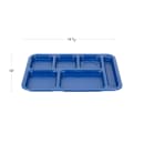 Cambro PS1014186 Plastic Rectangular Tray w/ (6) Compartments, 10" x 14 1/2", Navy Blue thumbnail 2