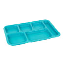 Cambro PS1014414 Plastic Rectangular Tray w/ (6) Compartments, 10" x 14 1/2", Teal thumbnail 3