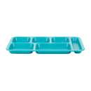 Cambro PS1014414 Plastic Rectangular Tray w/ (6) Compartments, 10" x 14 1/2", Teal thumbnail 6