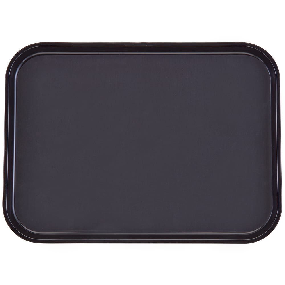 Cambro PT1014110 Rectangular Polytread Tray - 10 9/16x13 5/8" Black