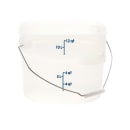 Cambro PWB12PROPP190 12 qt. CamRound® FreshPro Food Storage Pail w/ Bail Handle - Polypropylene, Translucent thumbnail 2