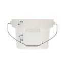 Cambro PWB12PROPP190 12 qt. CamRound® FreshPro Food Storage Pail w/ Bail Handle - Polypropylene, Translucent thumbnail 3