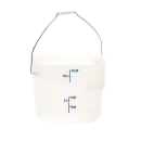 Cambro PWB12PROPP190 12 qt. CamRound® FreshPro Food Storage Pail w/ Bail Handle - Polypropylene, Translucent thumbnail 4