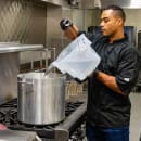 Cambro PWB12PROPP190 12 qt. CamRound® FreshPro Food Storage Pail w/ Bail Handle - Polypropylene, Translucent thumbnail 9